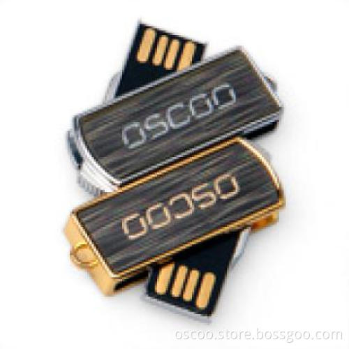 Pure metal twister USB flash drive
